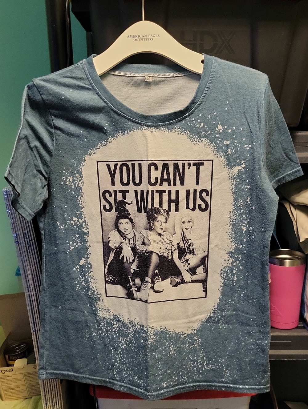 Source Unknown Blue Graphic Tee "You Can't Sit With Us"